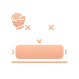 Flat Zone KO ability icon, bronze tier